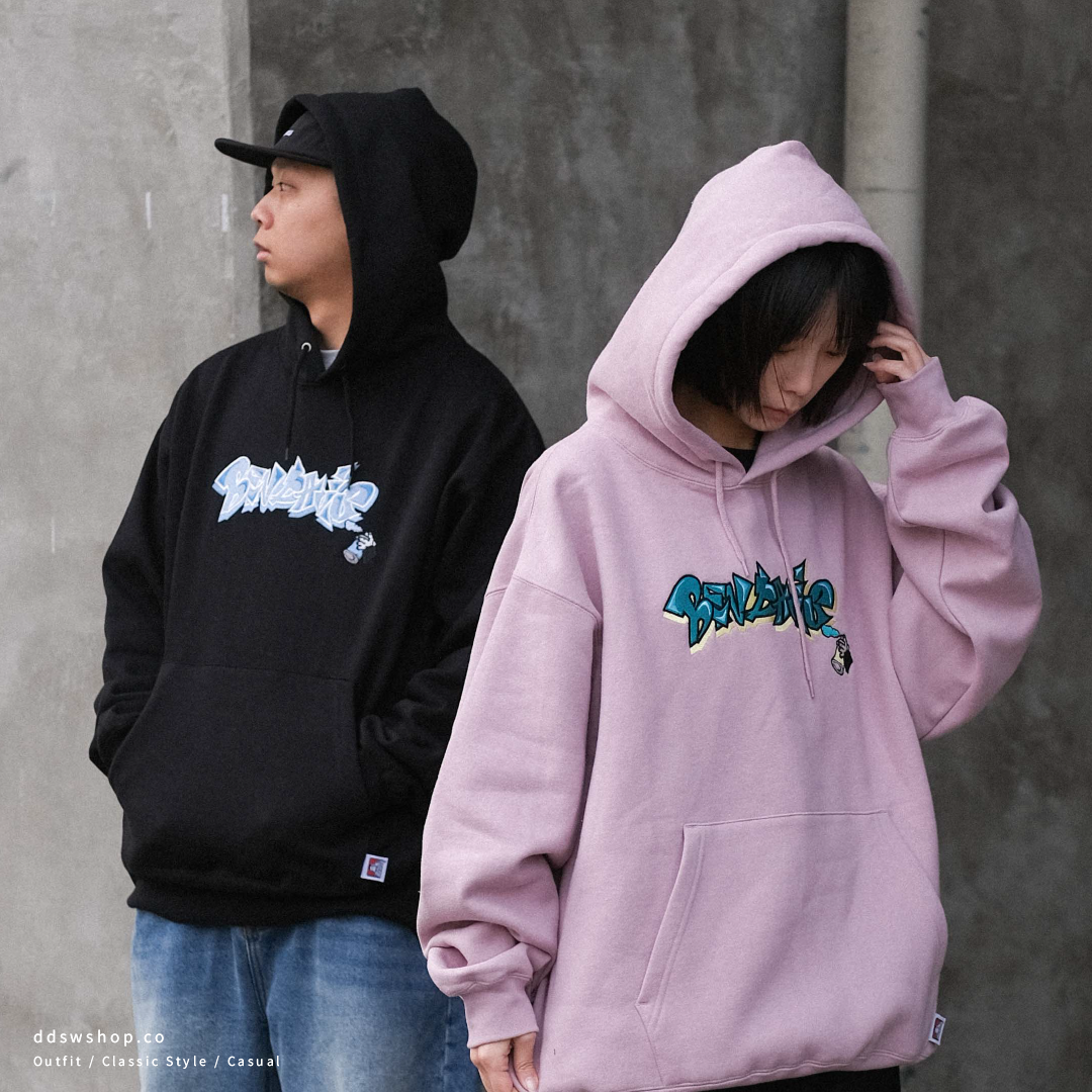 "現貨" BEN DAVIS MISCHIEVOUS LETTERS HOODIE 調皮字母帽踢