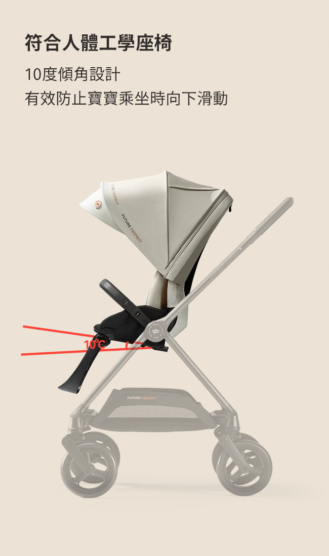 swan pro碳纖維嬰兒推車 符合人體工學座椅