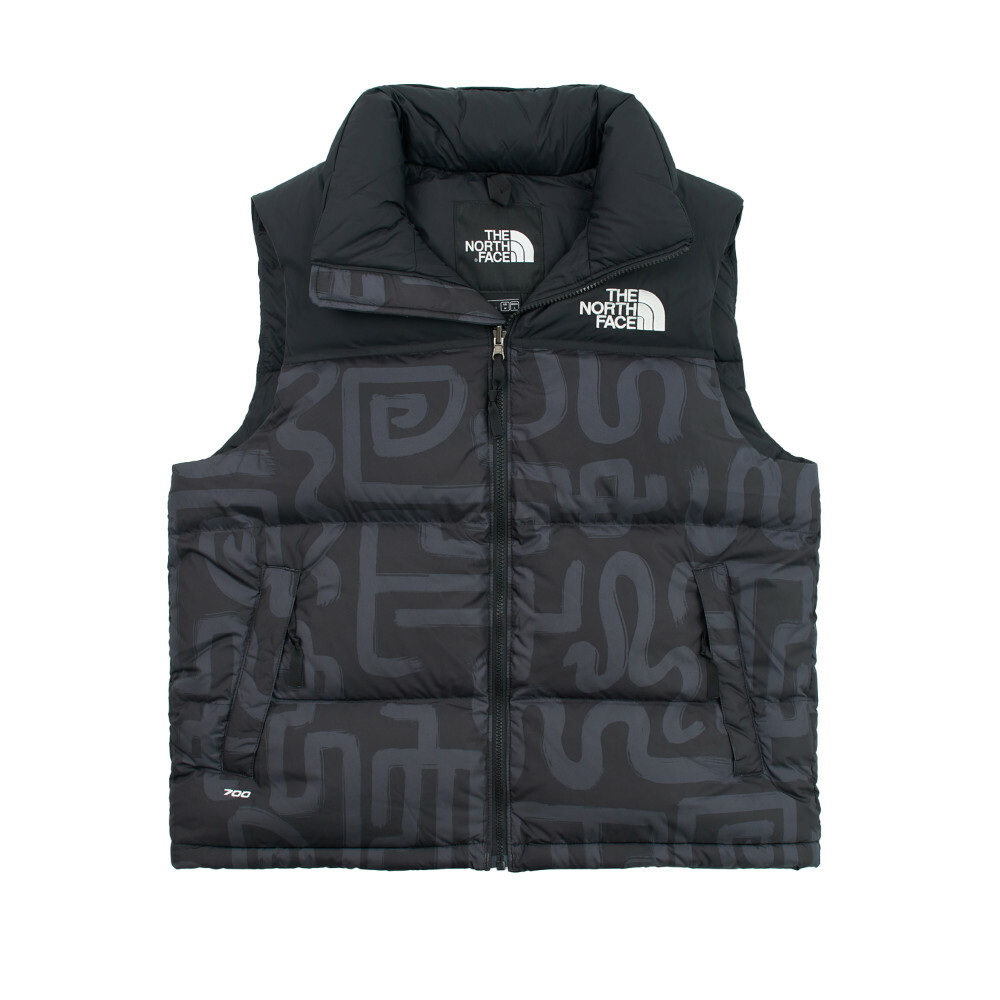 THE NORTH FACE M 1996 RETRO NUPTSE VEST CNY 蛇年限定 圖騰 男款 防潑水羽絨背心-NF0A3JQQ 黑色(8R0)