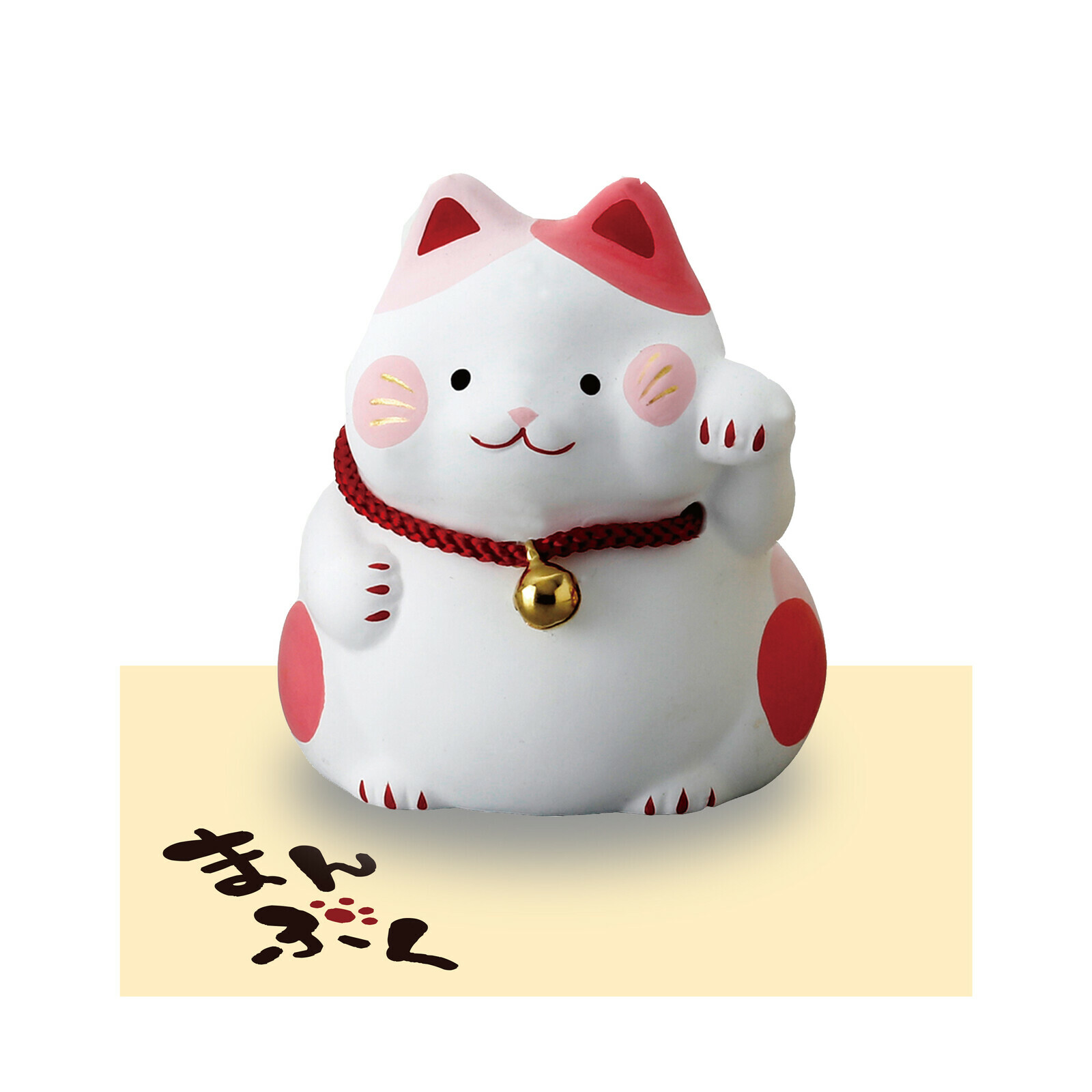 日式陶瓷肥肥招財貓(粉紅) (非日本製)