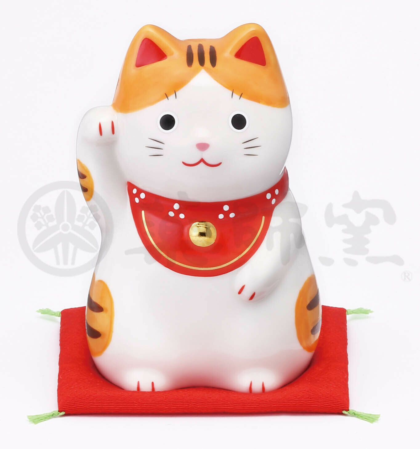 日式藥師窯福招き猫(黃)(大) (非日本製)