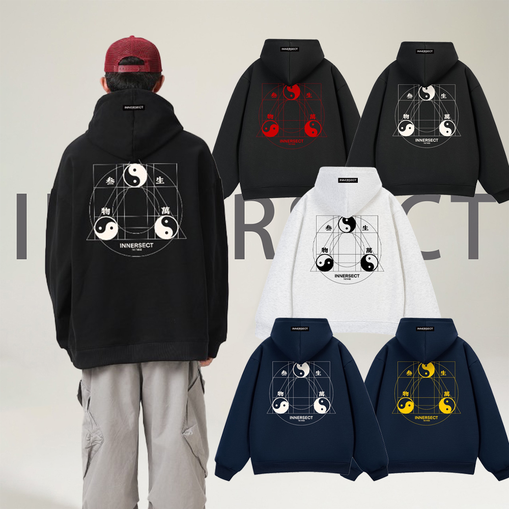 INNERSECT 三生萬物 FOG ESSENTIAL 24FW  太極循環 連帽上衣 帽tee INA24FWTHDZ010G*