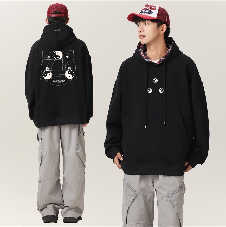 INNERSECT 三生萬物 FOG ESSENTIAL 24FW  太極循環 連帽上衣 帽tee INA24FWTHDZ010G*