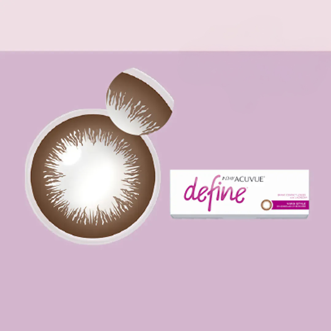 安視優睛漾耀眼棕(30片裝) Vivid Style_彩色日拋_【嬌生_ACUVUE_define_睛漾水凝】