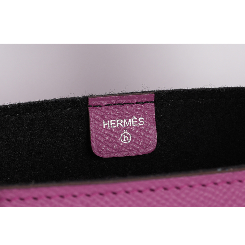 Petit H 工坊作品羊毛氈及牛皮手提包(黑色/紫紅色) H1040108 66