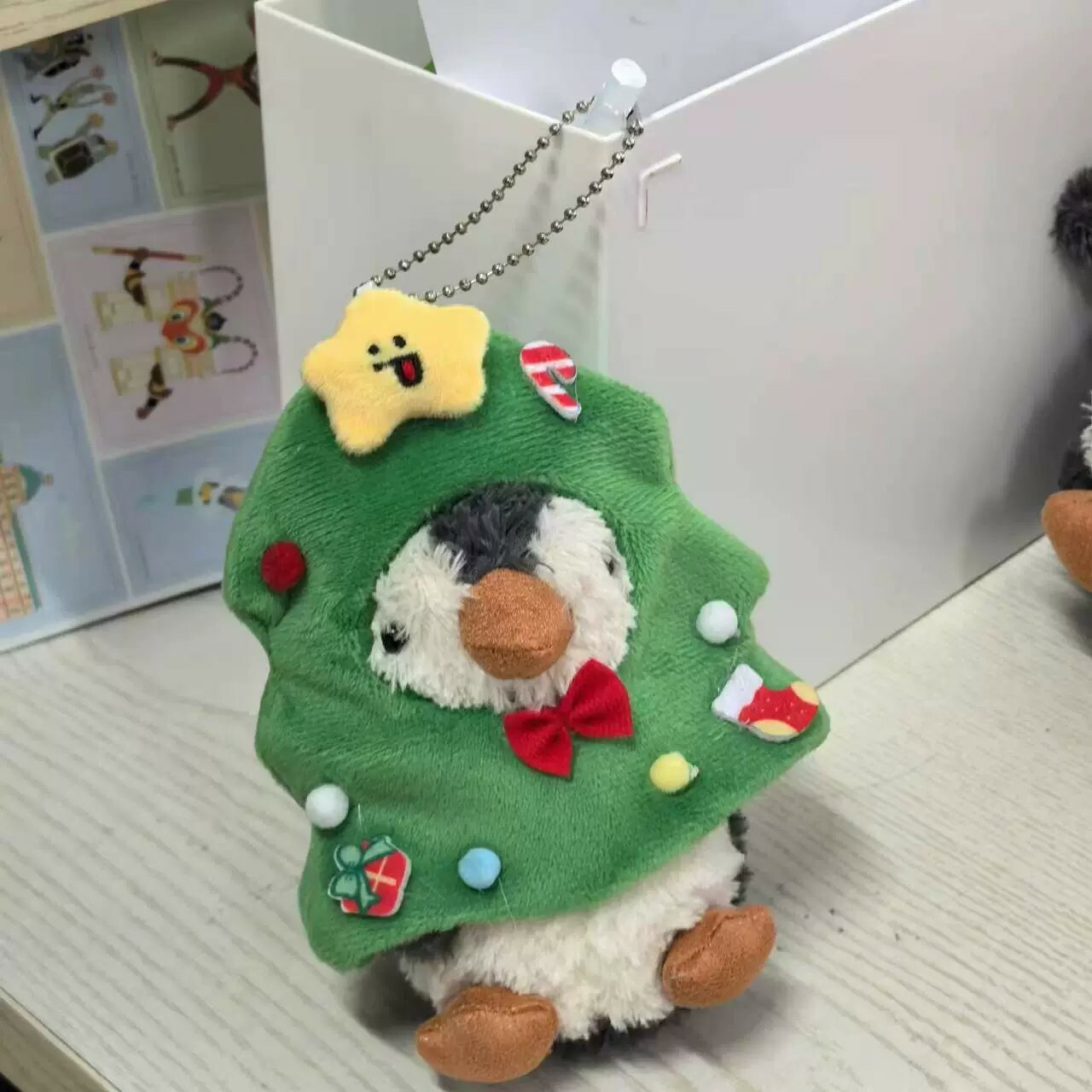 《5581》聖誕樹可愛小企鵝吊飾掛件
