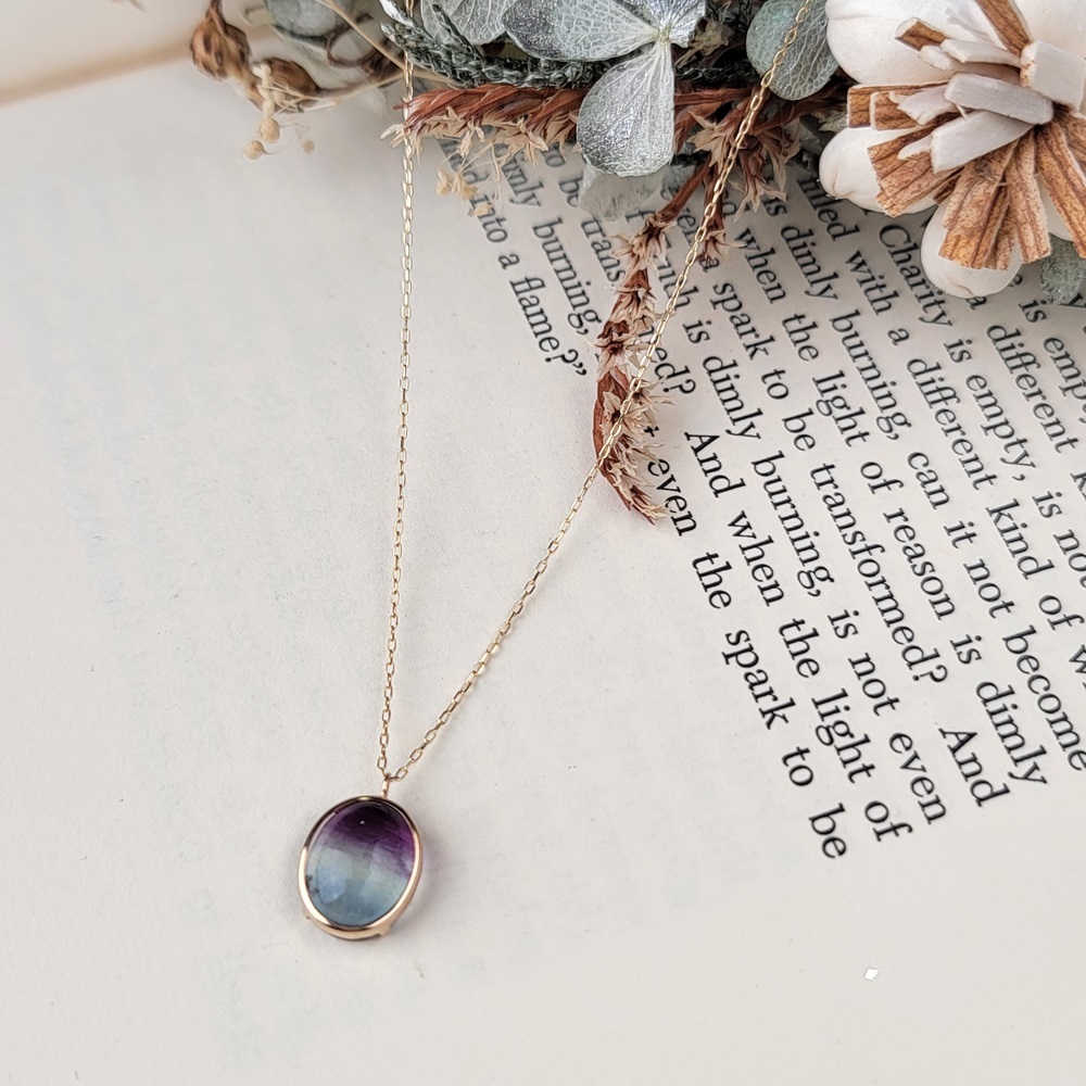 【me.luxe】K10彩虹螢石項鍊