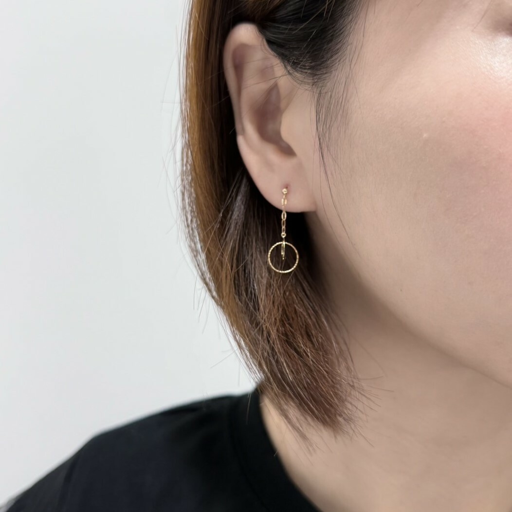 【me.luxe】K10陽光圈圈耳環