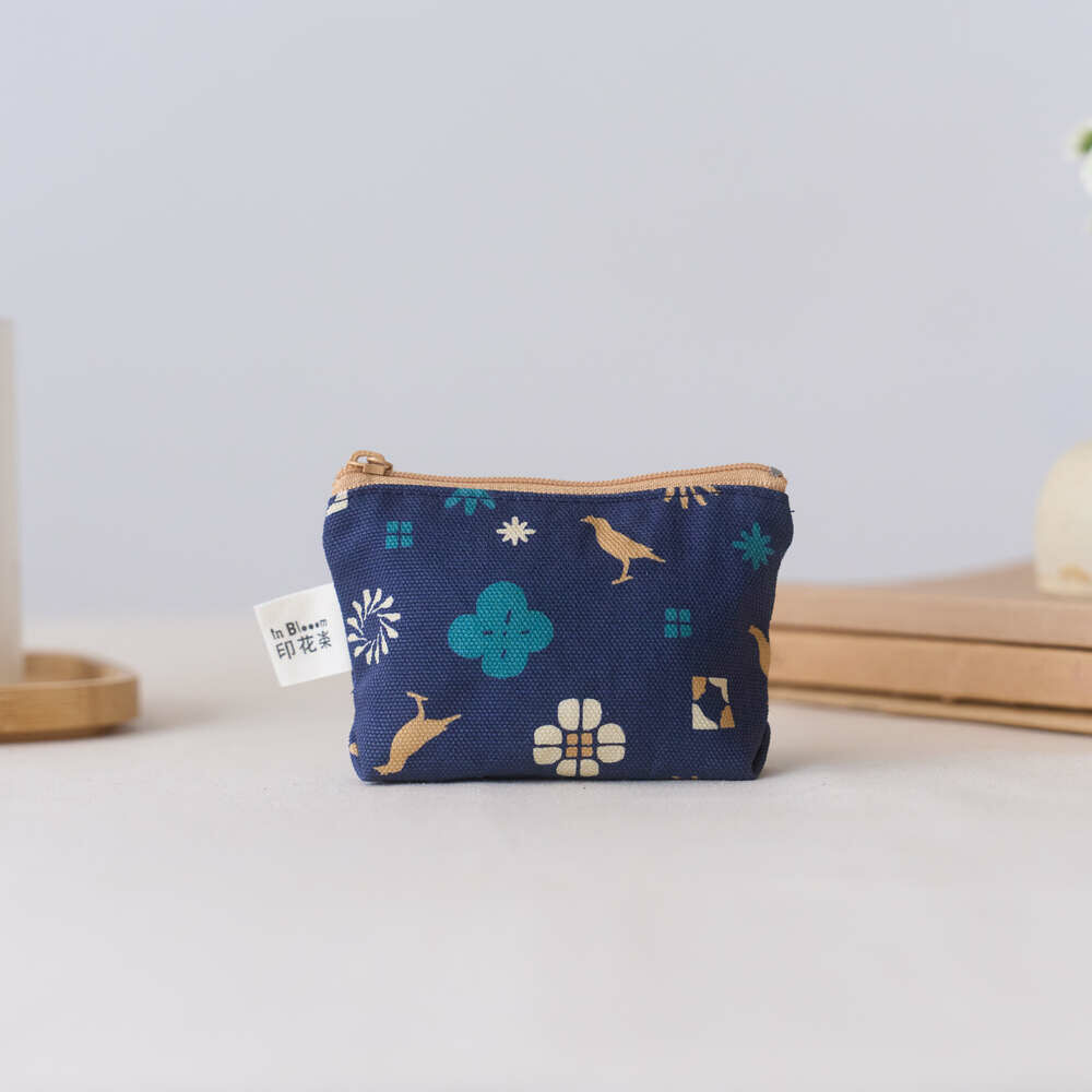 Zipper Mini Purse/Classic/Deep Blue