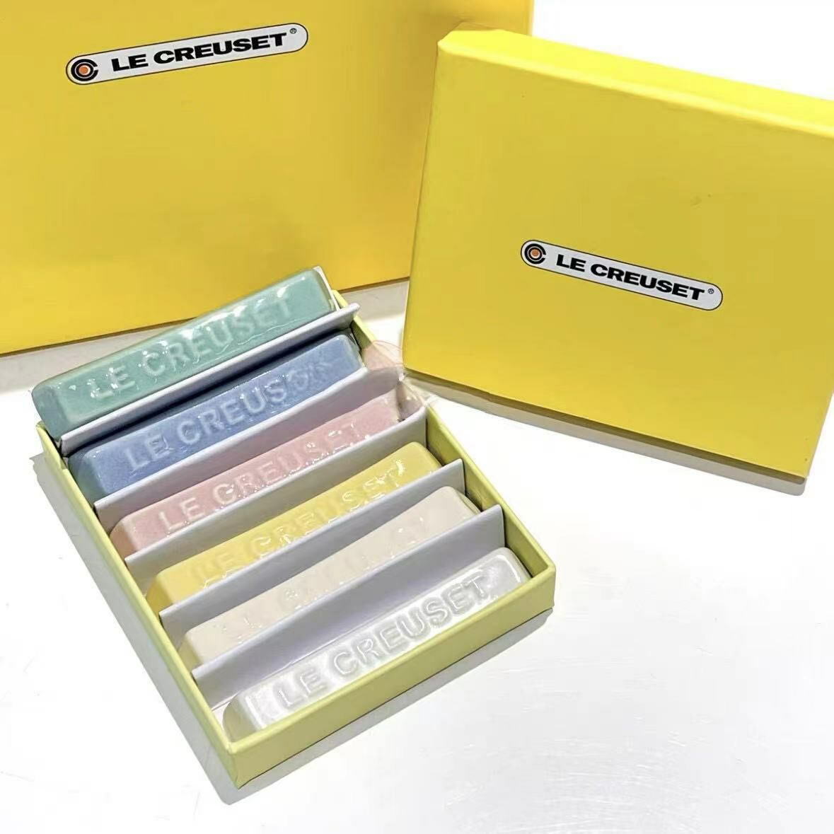 LE CREUSET 陶瓷筷子托 彩虹色/馬卡龍色