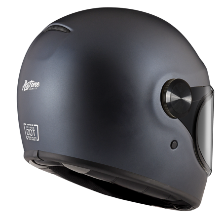 ASTONE GT4 鈦金藍 素色 全罩式帽款 復古樂高帽