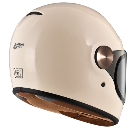 ASTONE GT4 米白 素色 全罩式帽款 復古樂高帽