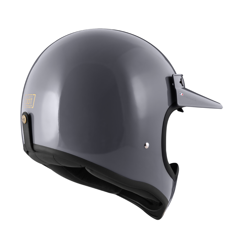 ASTONE Super Retro 水泥灰 素色 內墨片 全罩帽款 復古山車帽