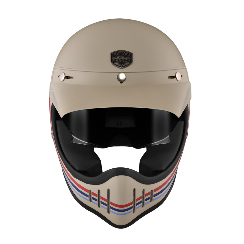 ASTONE Super Retro AF11平卡其 彩繪 內墨片 全罩帽款 復古山車帽