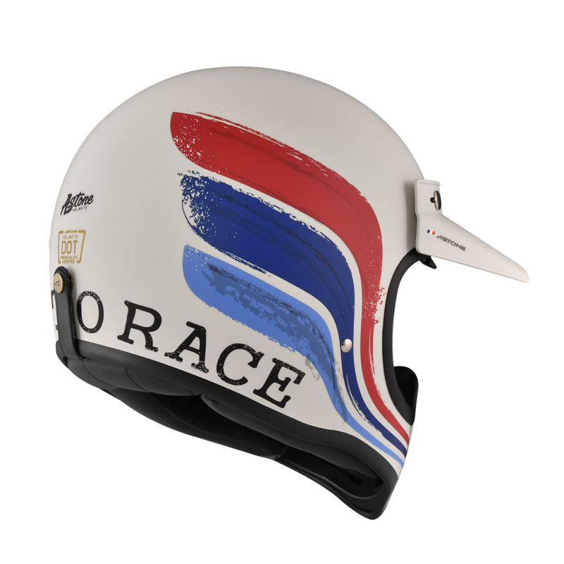 ASTONE Super Retro AF11平暖灰 彩繪 內墨片 全罩帽款 復古山車帽