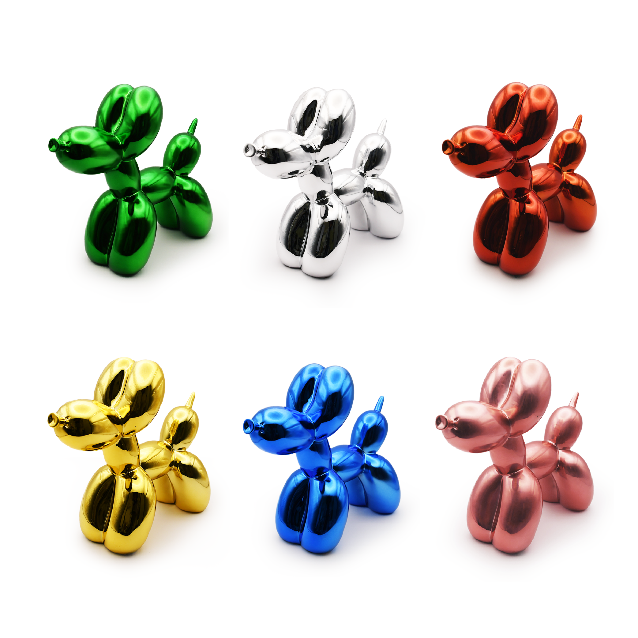 DipDipLife｜亮面氣球狗擺飾｜多色