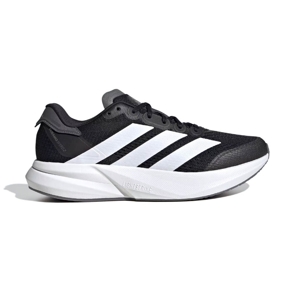 Adidas Duramo Speed 2 男鞋 女鞋 黑色 休閒 緩震 輕量 透氣 網布 跑鞋 慢跑鞋 IH8201