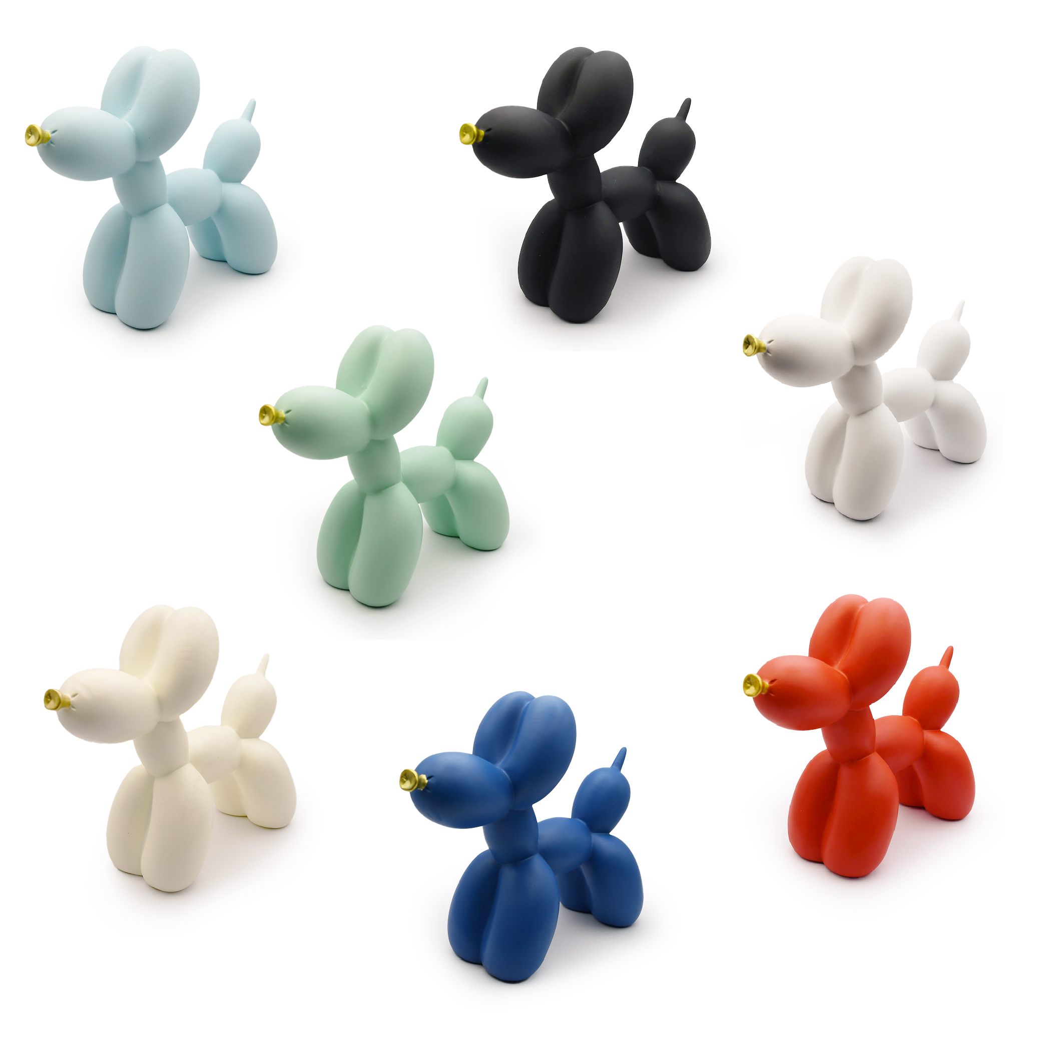 DipDipLife｜霧光氣球小狗擺飾｜多色