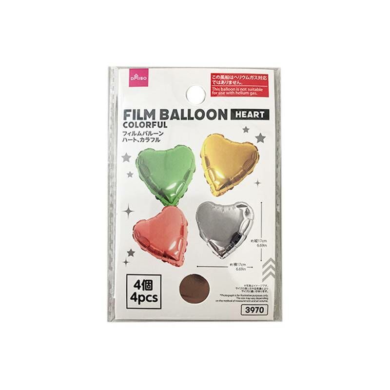 佈置用氣球/彩色愛心 4入