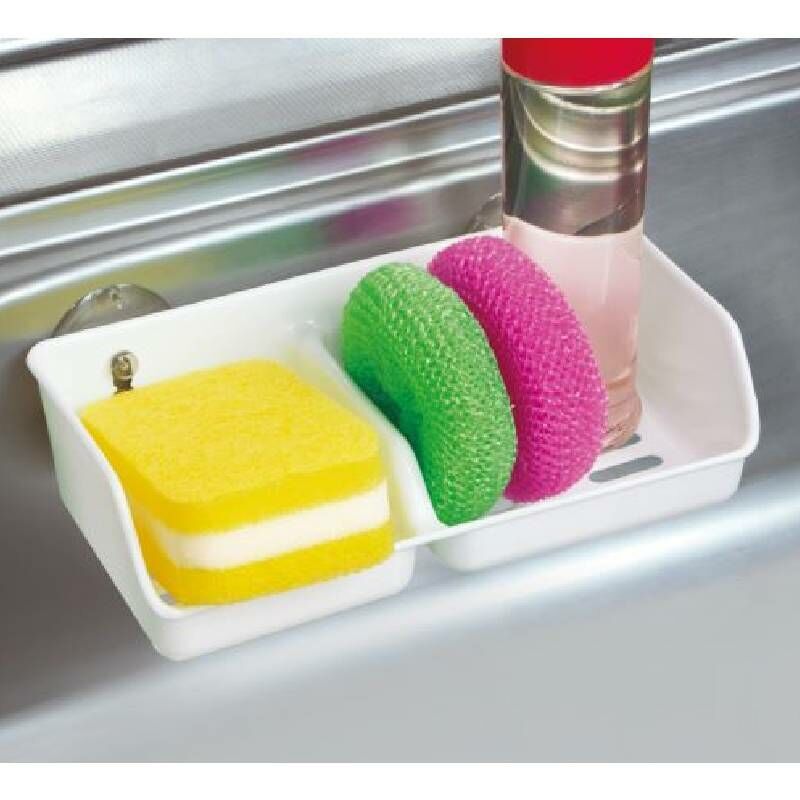 Fresco吸盤式海綿架/白