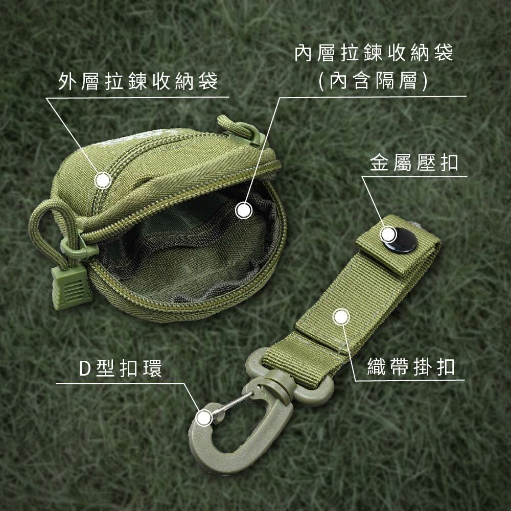 PAMABE Outdoor露營機能圓形零錢包產品解說