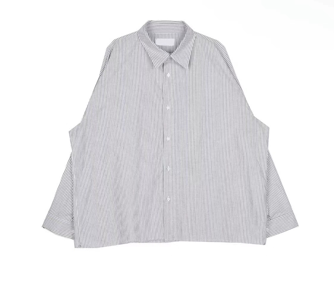 尋找愛人 街頭氛圍 條紋 長袖 襯衫