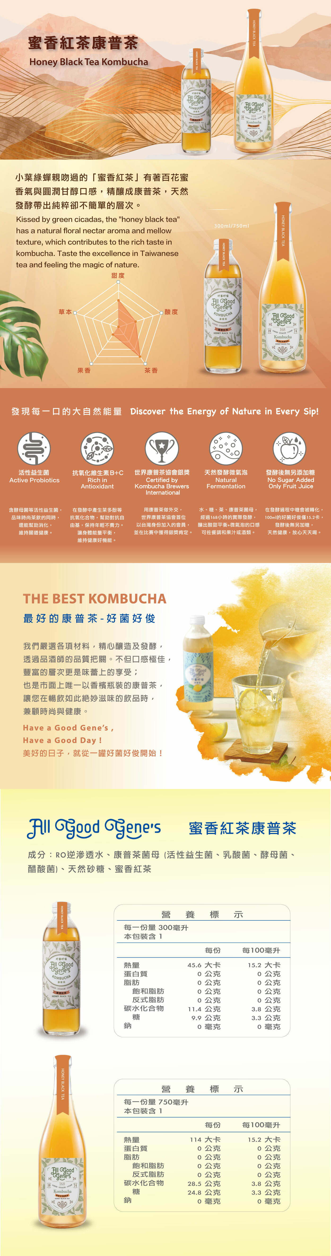 蜜香紅茶康普茶kombucha介紹