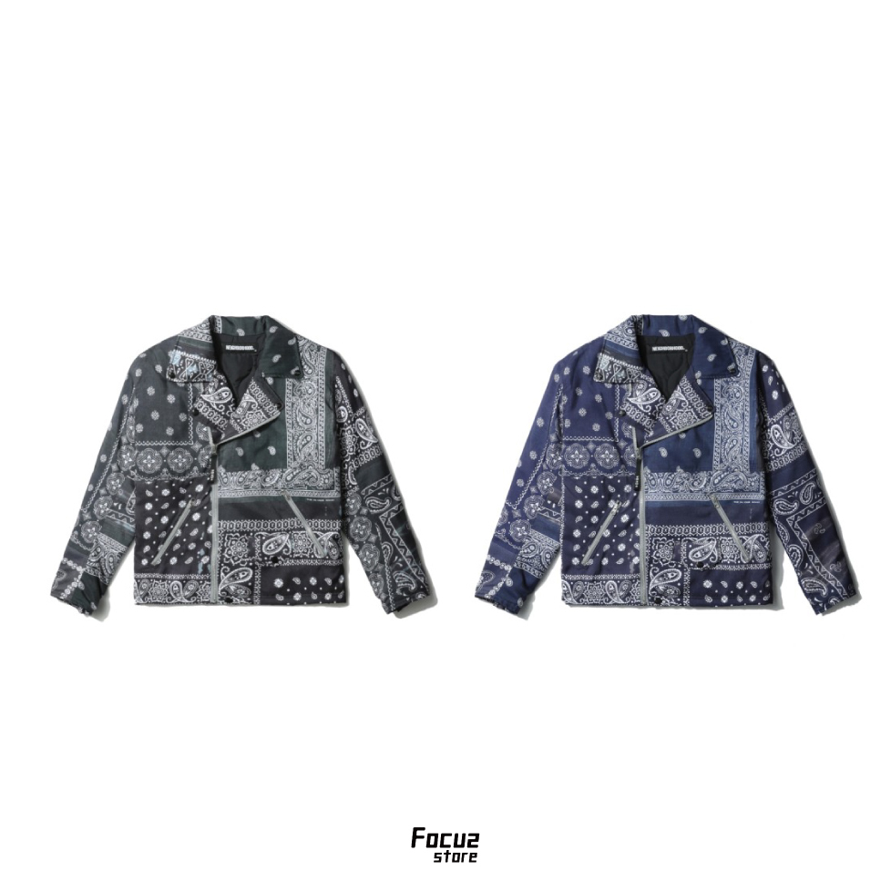 【Focus Store】預購 NEIGHBORHOOD Bandana chopped cycle jacket 腰果花夾克 兩色