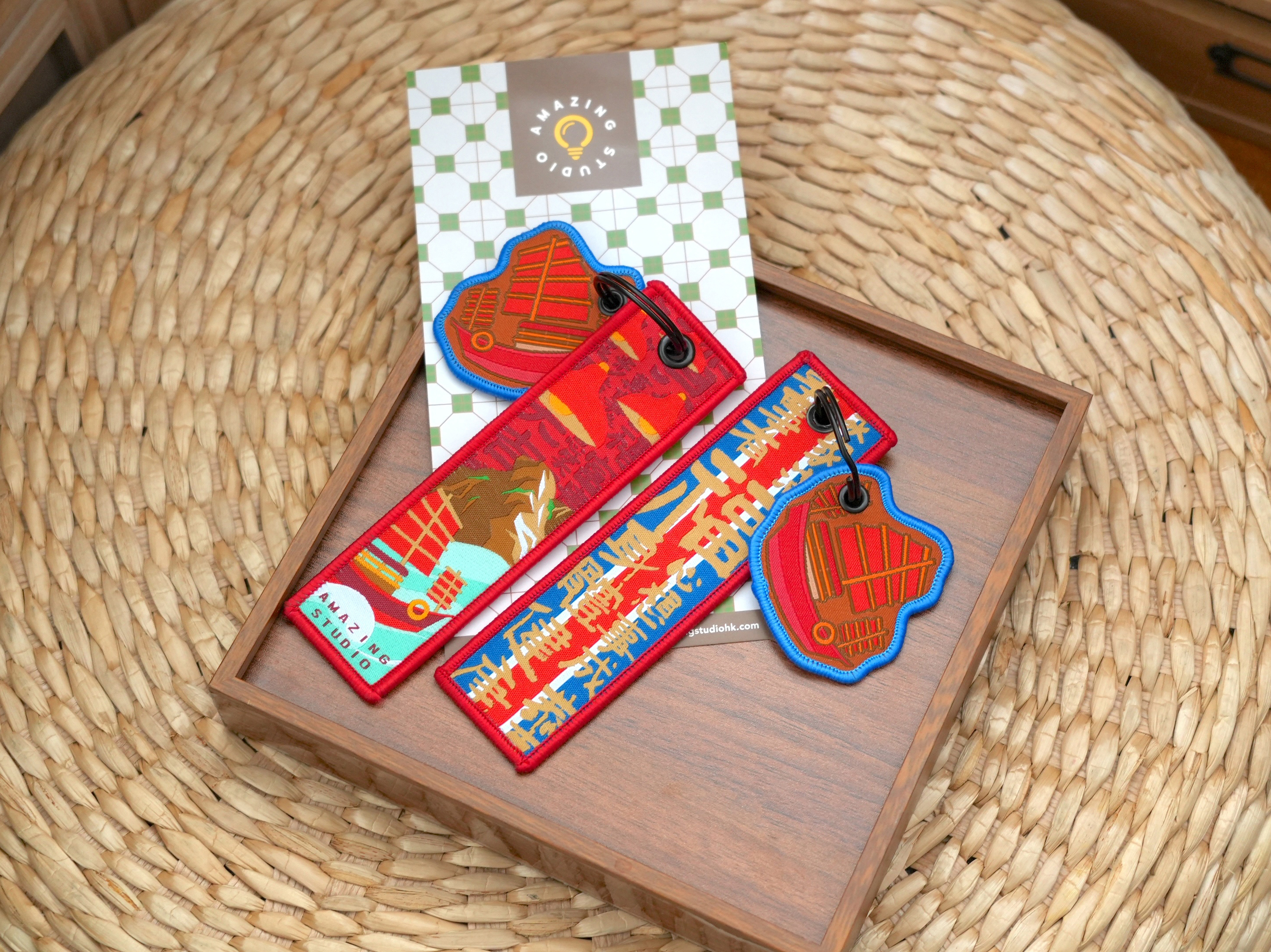 【撈乜都掂 - 香港帆船】 刺繡匙扣牌丨Amazing Studio