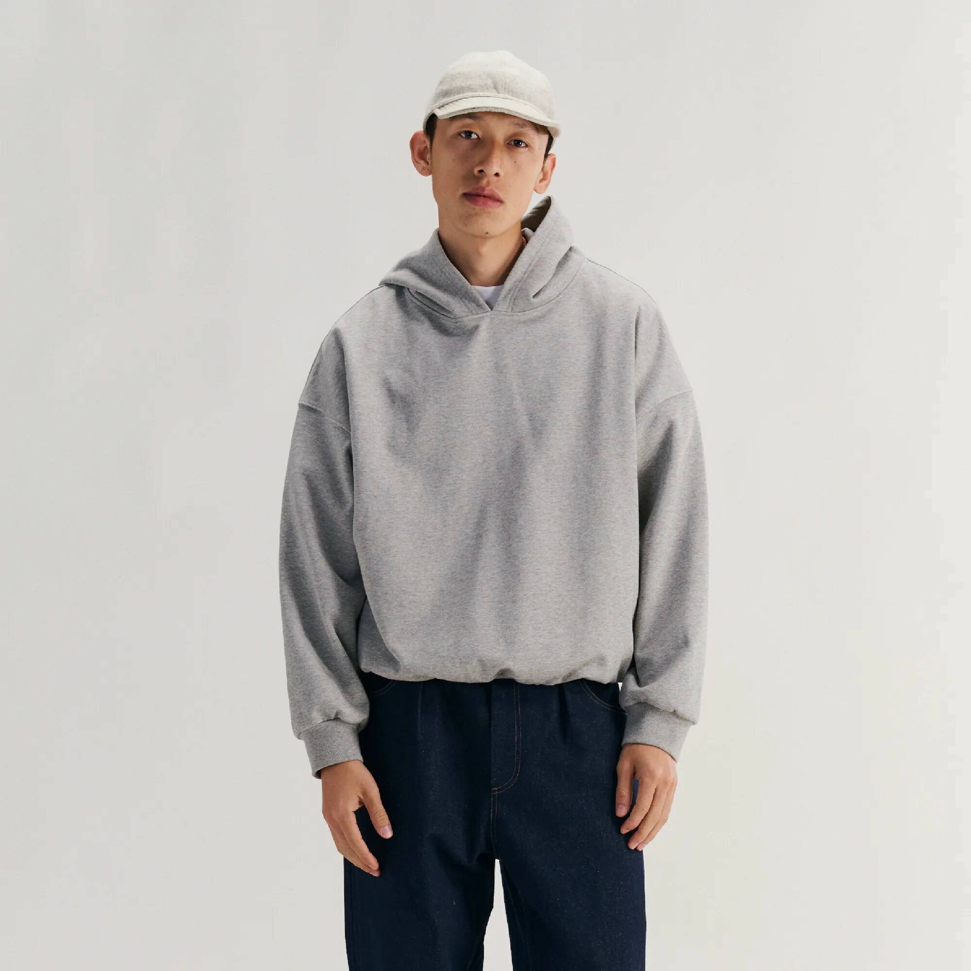 【現貨】BOHRHOO 25SS Basic Heavyweight Hooded 基礎 寬鬆 短版 帽T 黑 花灰 綠