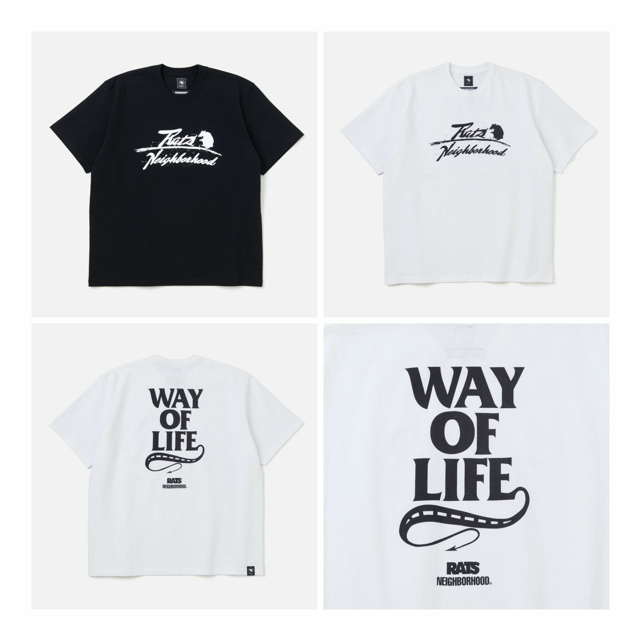 現貨|NEIGHBORHOOD  20th RATS X NEIGHBORHOOD TEE 242RTRTN-STM01S