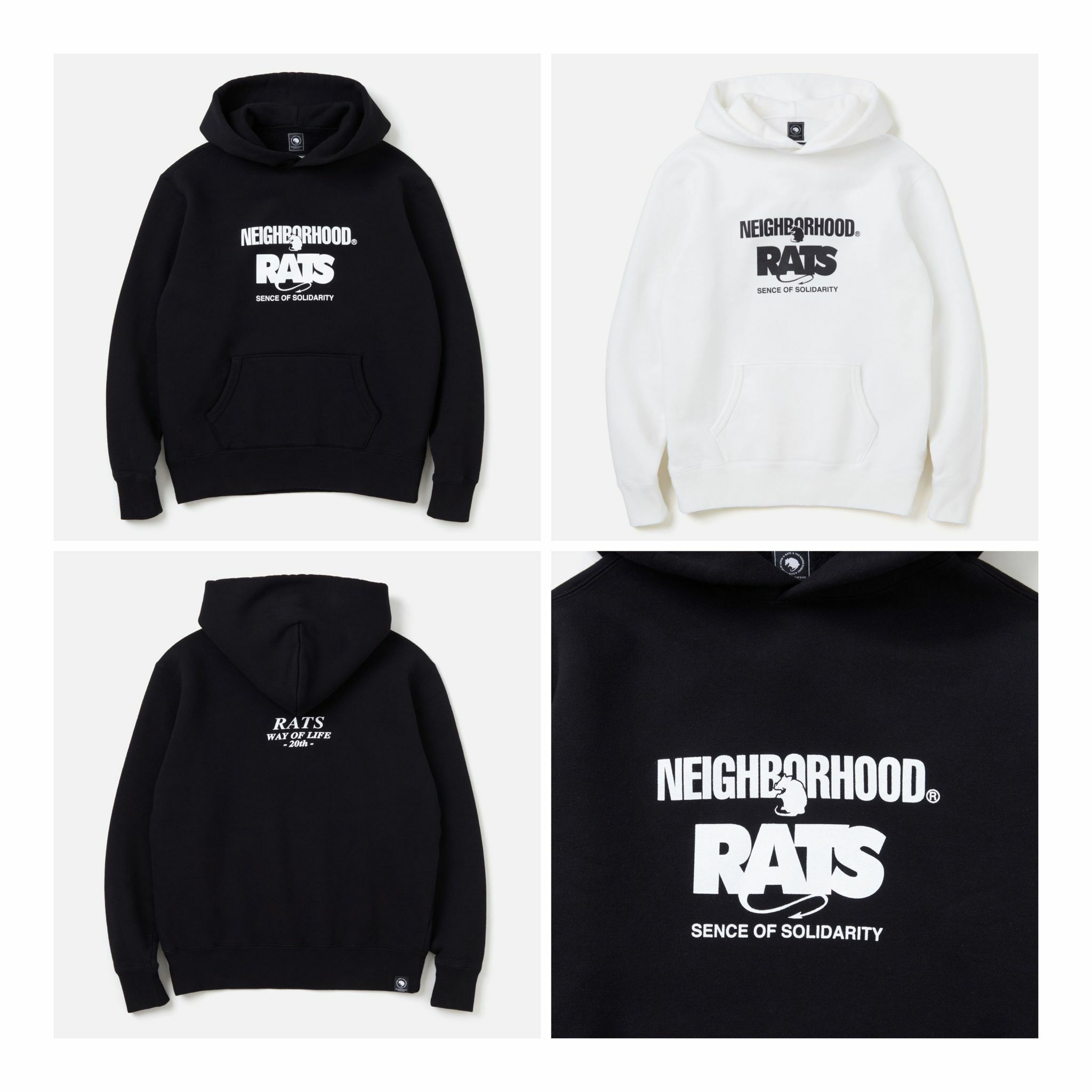現貨|NEIGHBORHOOD 20th RATS X NEIGHBORHOOD HOODED 242RTRTN-CSM01S