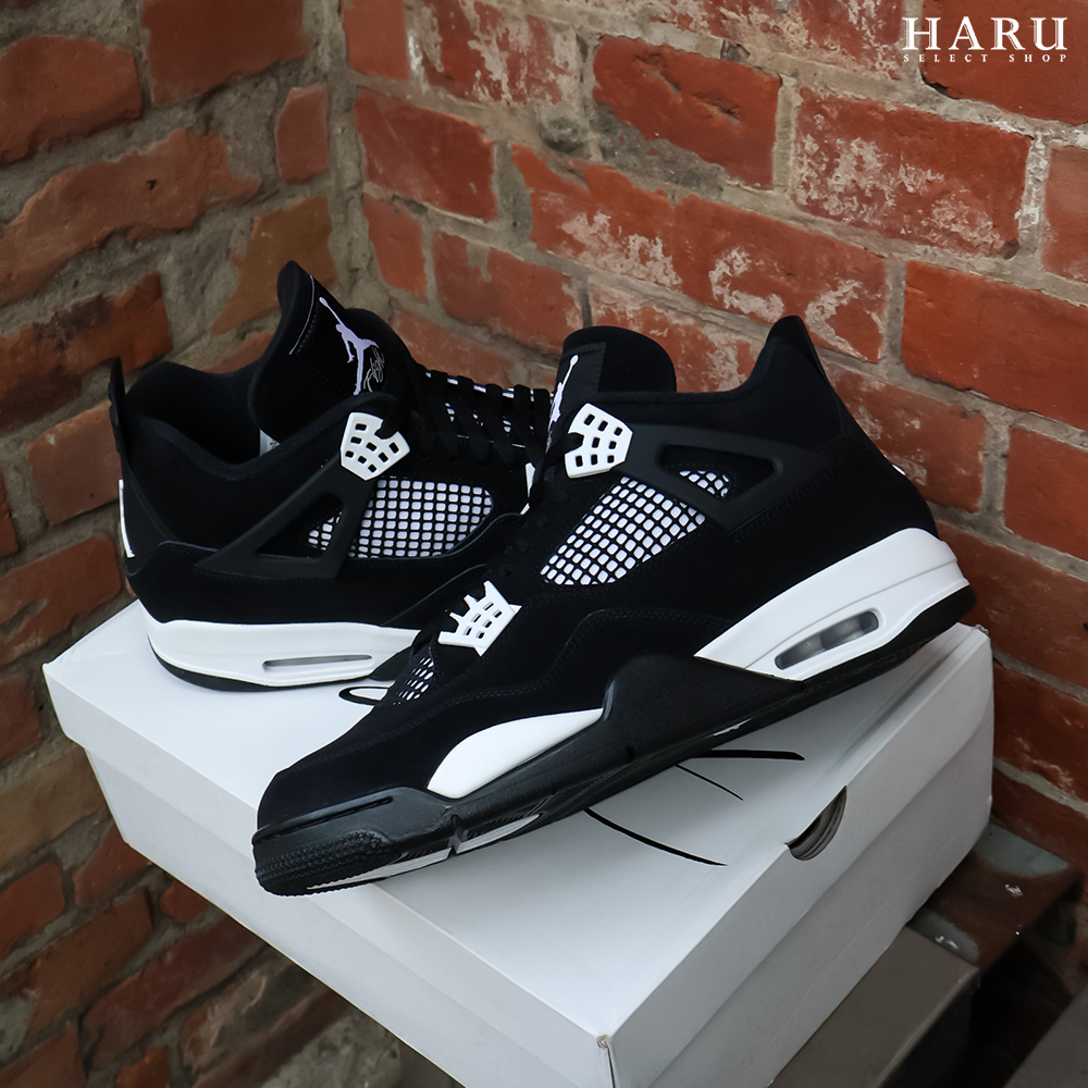 AIR JORDAN 4 RETRO "WHITE THUNDER" 白黑 白雷神 閃電 AJ4 籃球鞋 復古休閒鞋 FQ8138-001