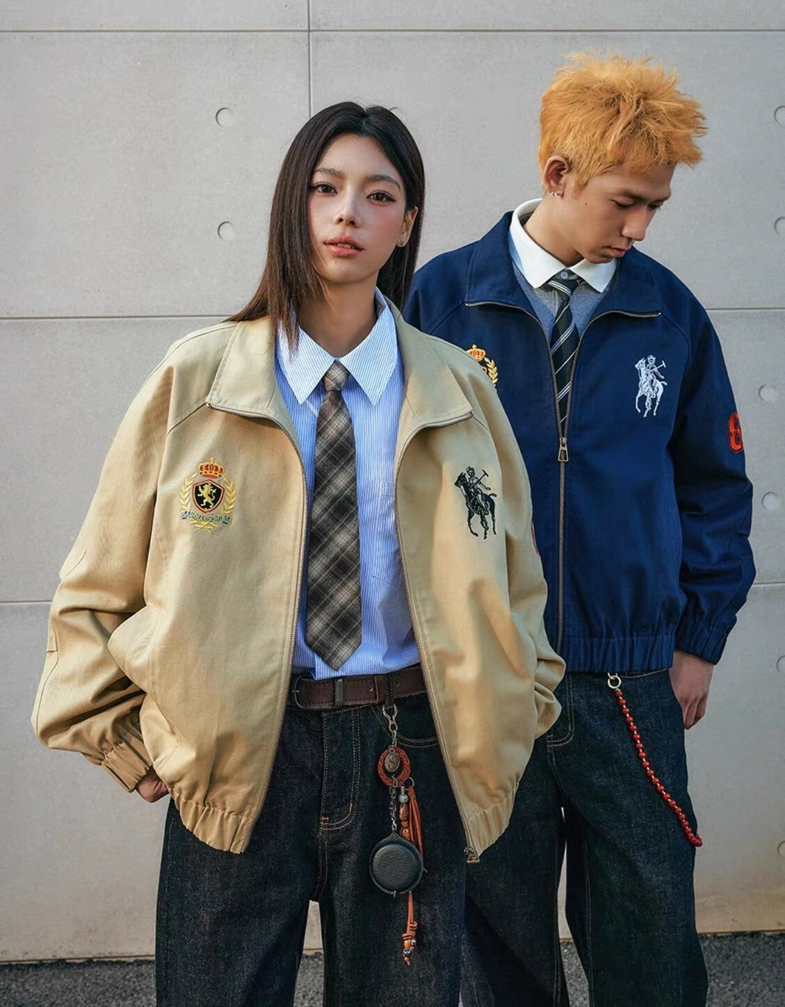 harsh and cruel 2025SS 美式 復古 哈靈頓 刺繡 夾克