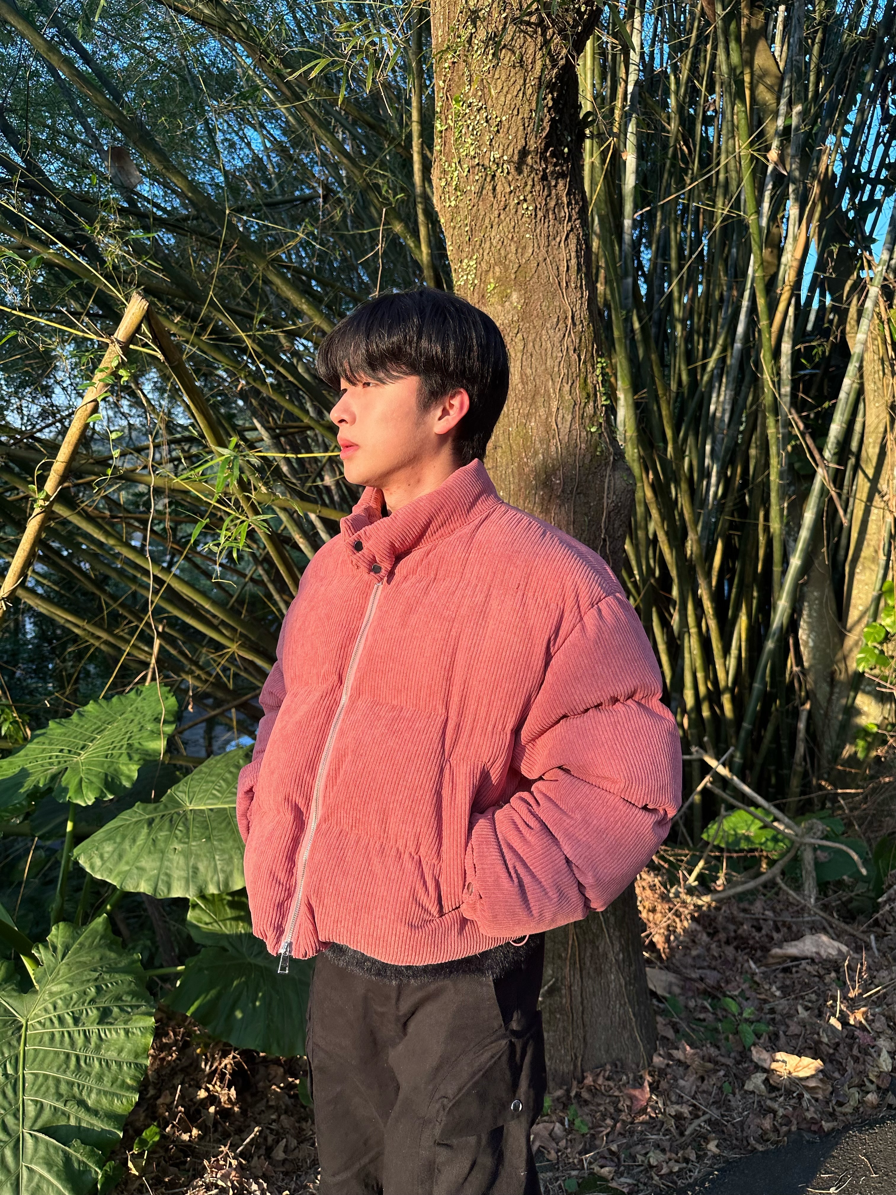 燈芯絨 麵包 短版 鋪棉 外套