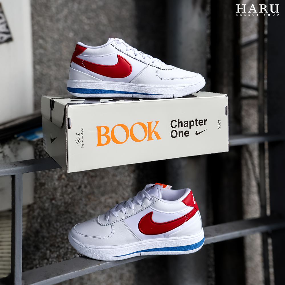 NIKE Book 1 Forrest Gump 阿甘鞋 白藍紅配色 實戰 XDR耐磨 男生籃球鞋 FJ4250-105