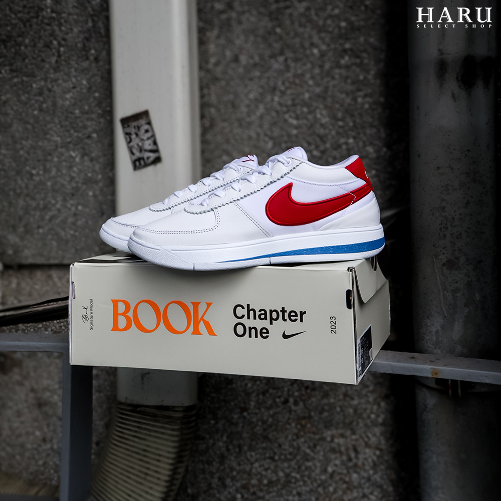 NIKE Book 1 Forrest Gump 阿甘鞋 白藍紅配色 實戰 XDR耐磨 男生籃球鞋 FJ4250-105