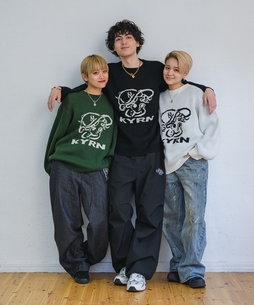 kaoyorinakami / face jacquard knit