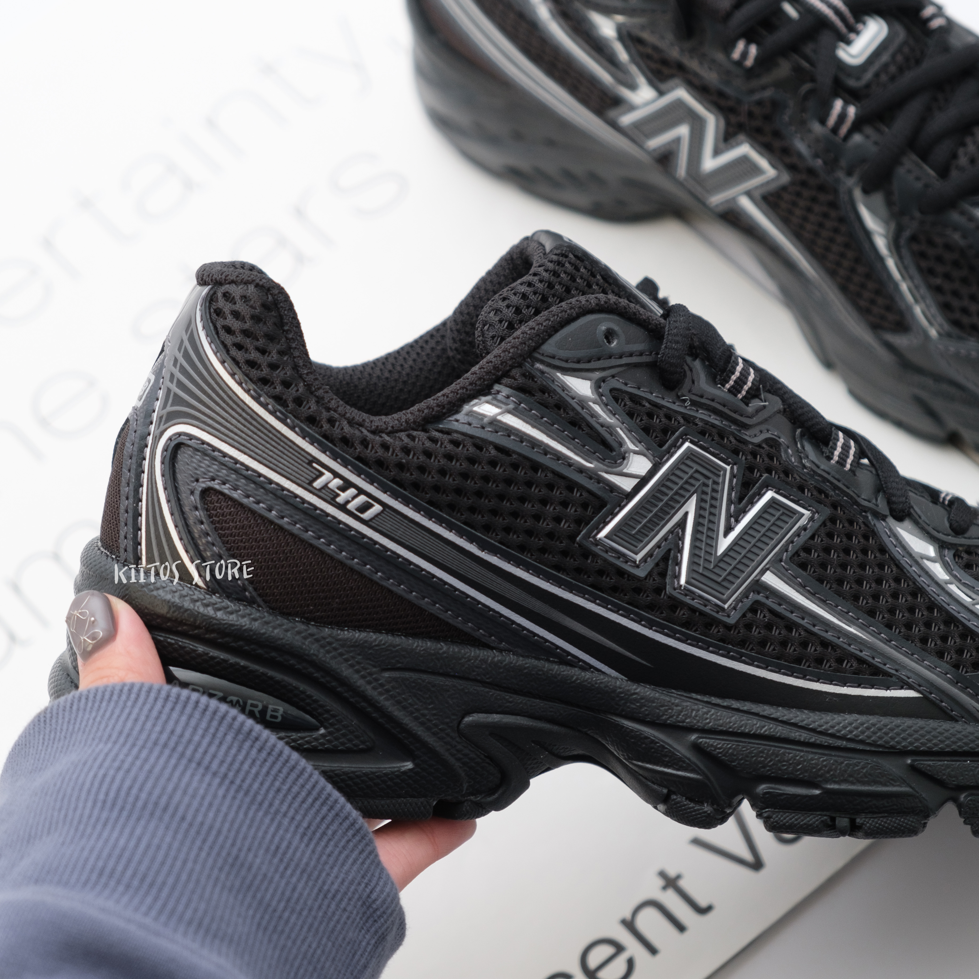 New Balance 740 "Black Silver" 全黑 黑銀 男女鞋 U740BM2