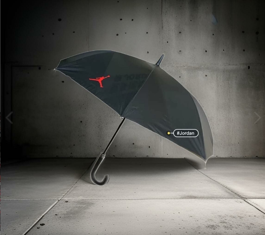 JORDAN 紅色飛人 23吋大雨傘 晴雨傘 PSCPSP-JEB