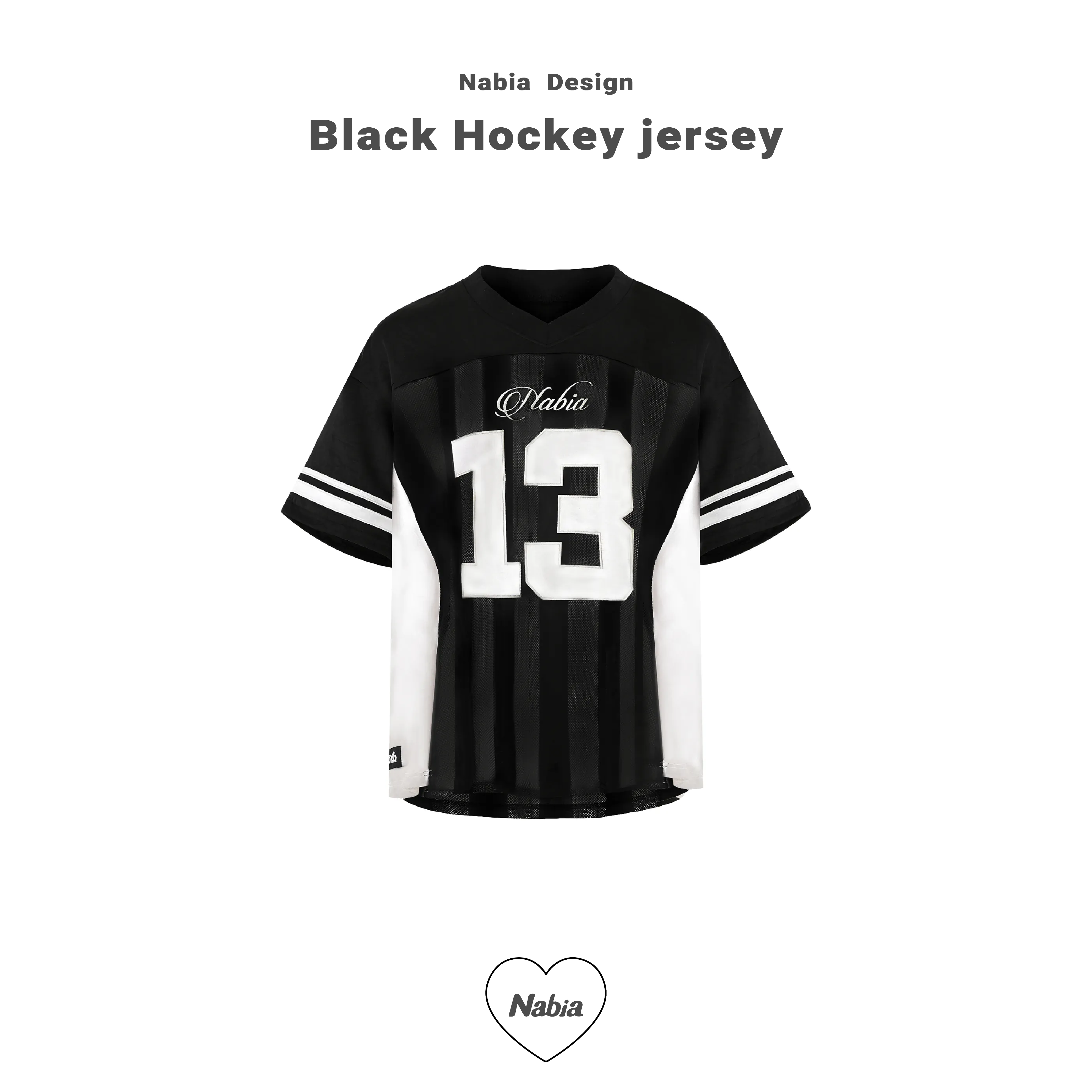 美式銀黑冰球服