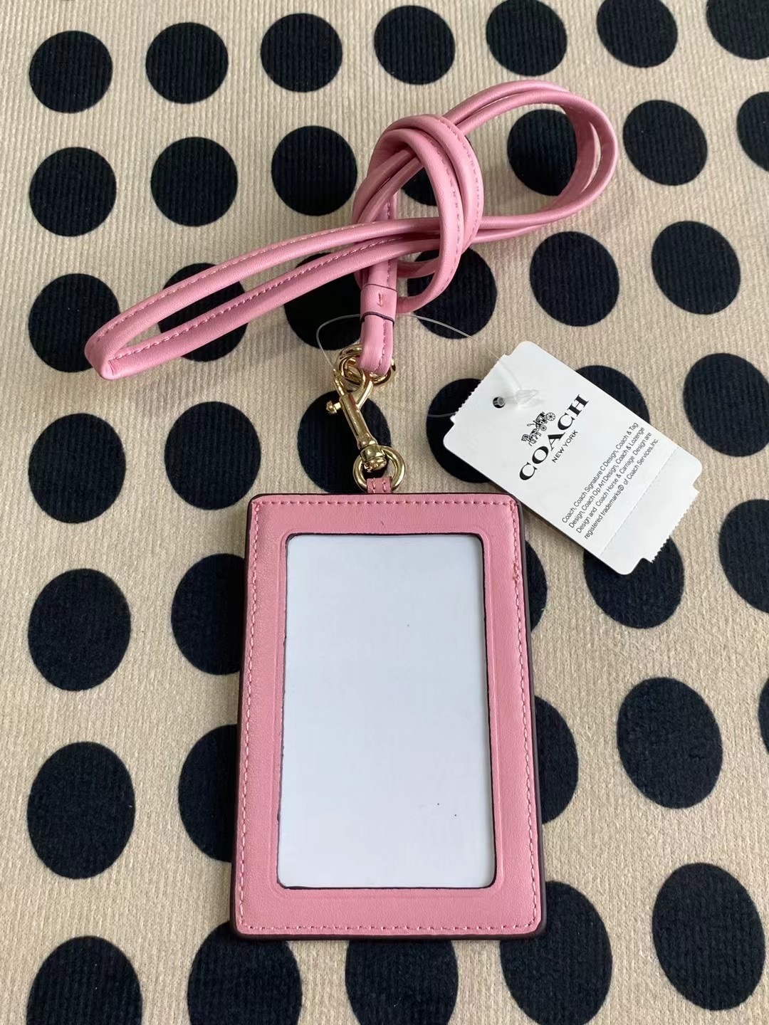 COACH 限量款粉色花蝴蝶證件套Pink Butterfly Card holder