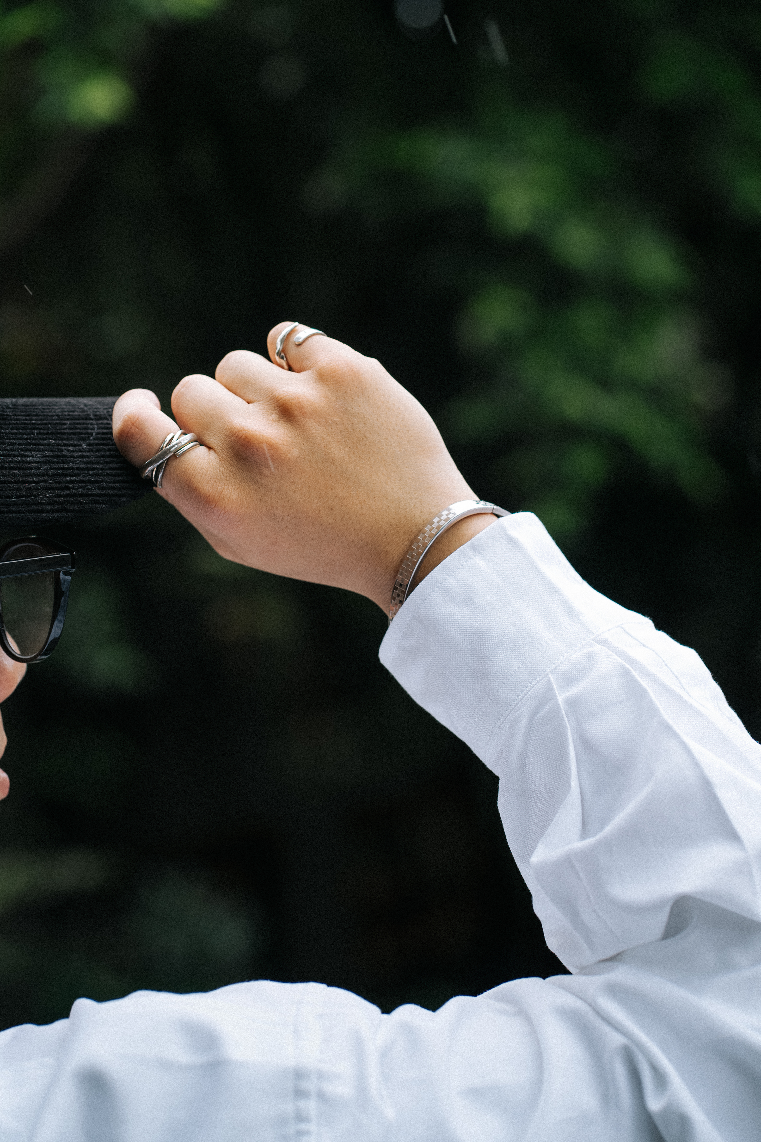 #現貨 (ACCB516) 鋼手鍊 菱格紋手鐲