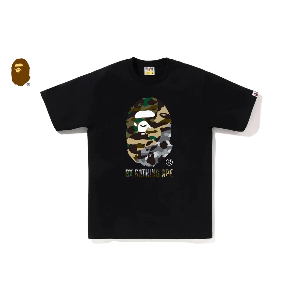 2025SS BAPE 1ST CAMO CRAZY BY BATHING APE TEE 大頭 迷彩 拼接 短T 現貨 1L30110017