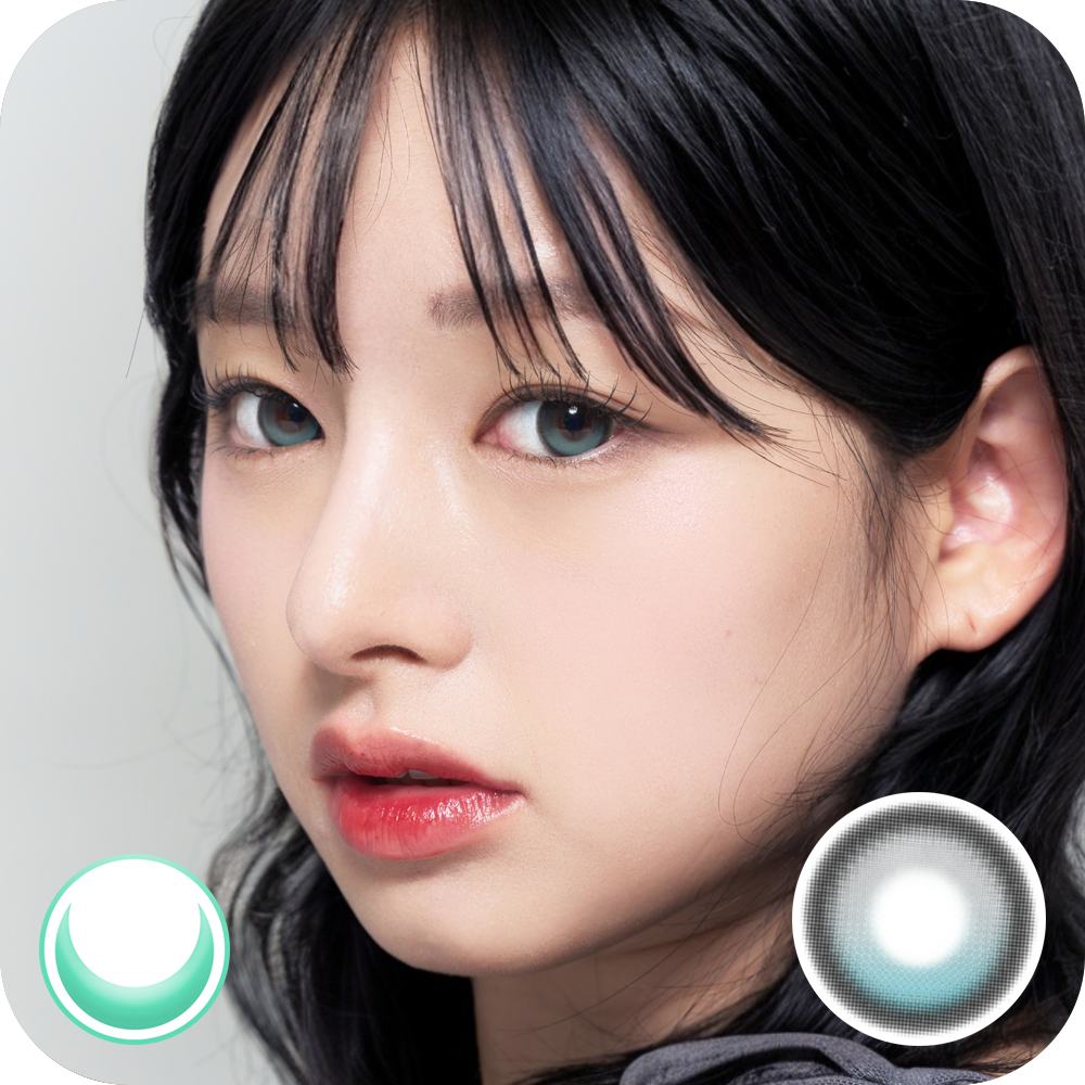 [月拋] LENBLING 1 Month BIG PUREBLE Ocean Blue 彩妝隱形眼鏡｜每盒2片