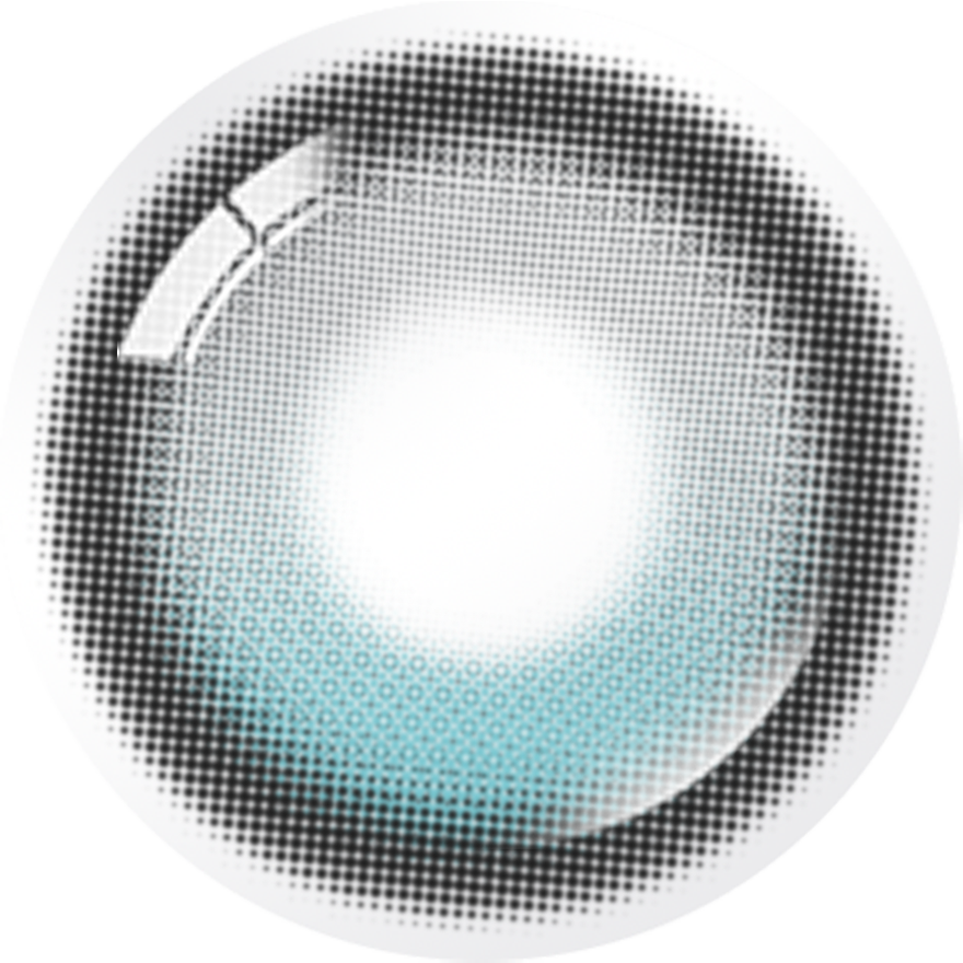 [月拋] LENBLING 1 Month BIG PUREBLE Ocean Blue 彩妝隱形眼鏡｜每盒2片