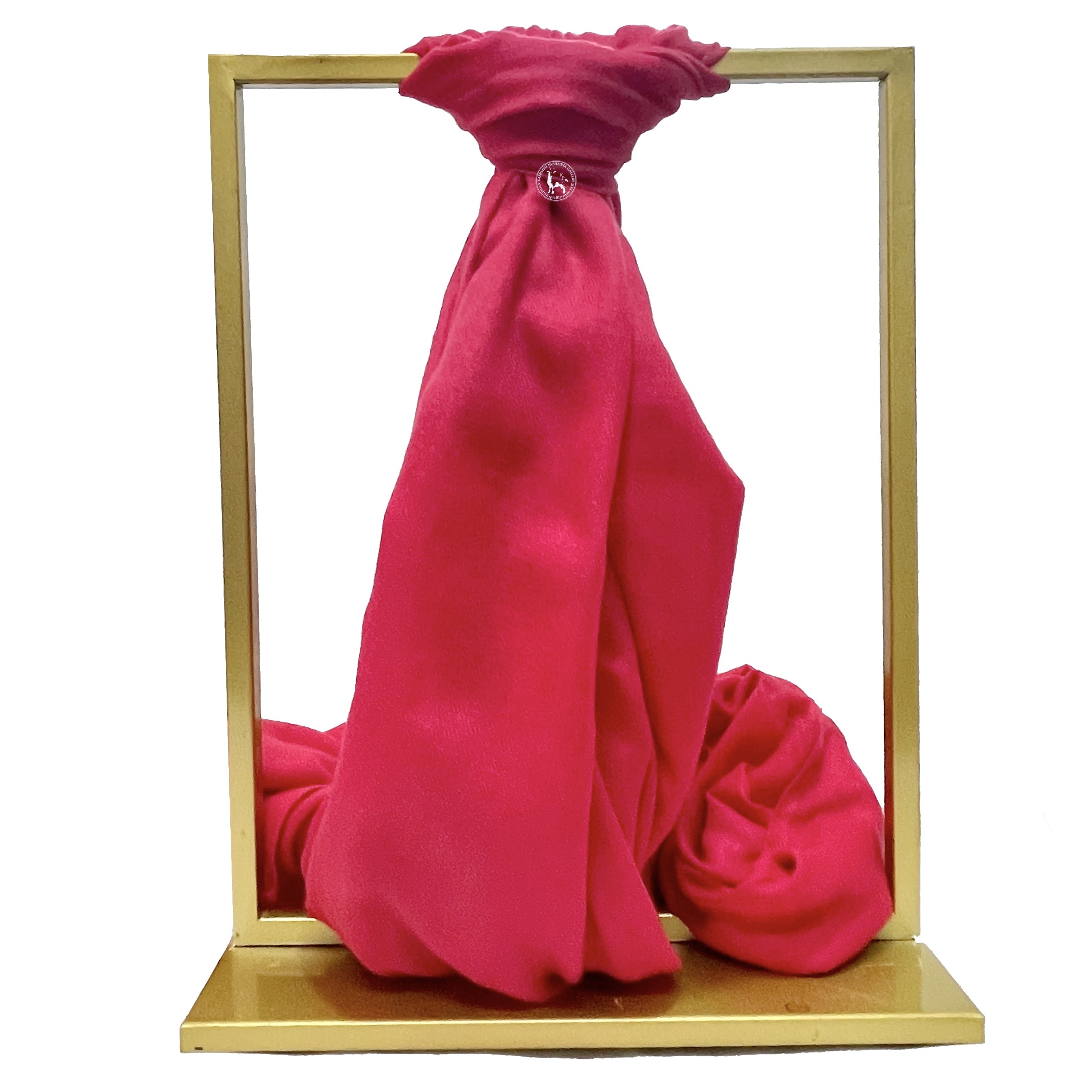 紅色手工編織喀什米爾山羊絨披肩圍巾