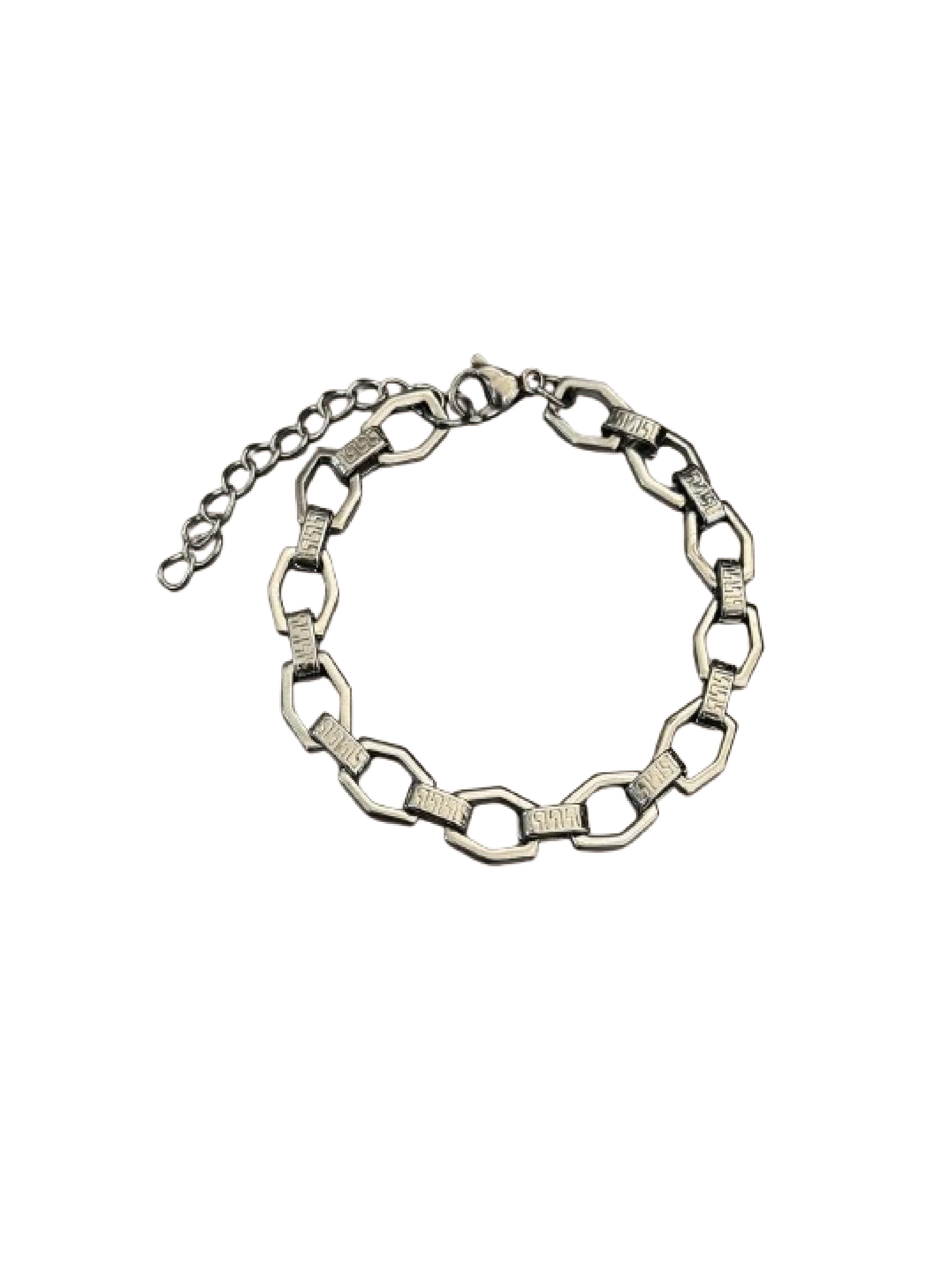 SIMPLEACTION accessories 鈦鋼hexagon簡約拼接手鏈