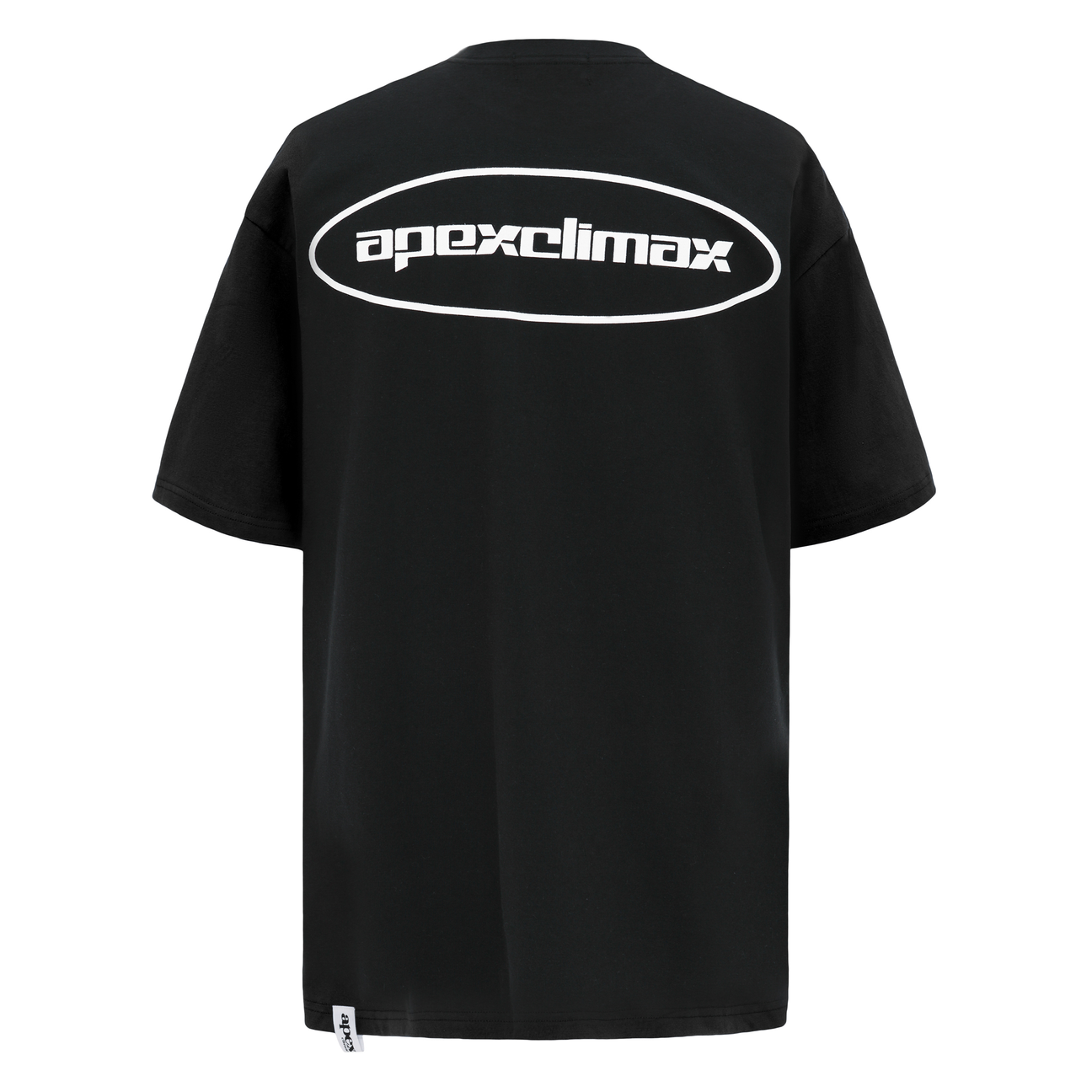 APEX BOLD CIRCULAR OVERSIZE T-SHIRT / BLACK