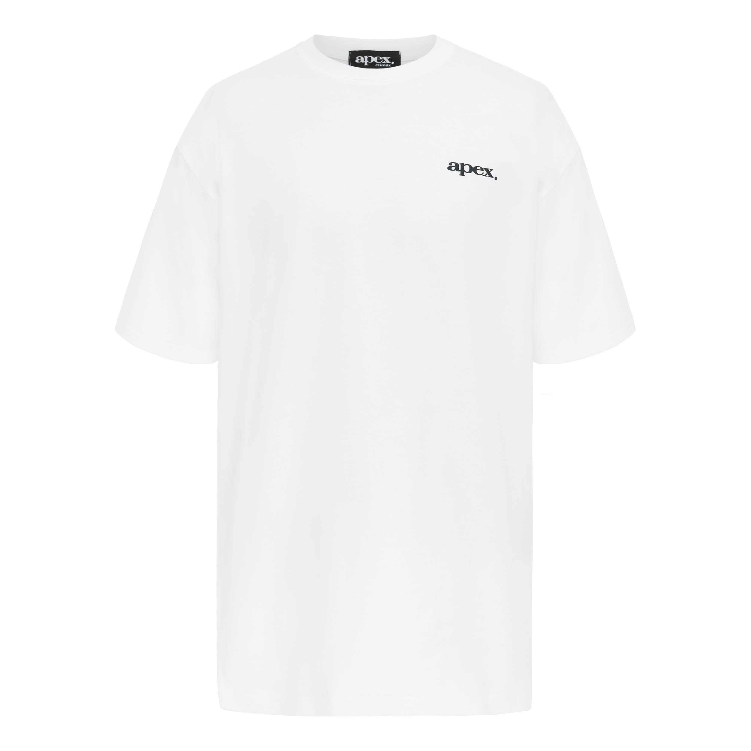 APEX BOLD CIRCULAR OVERSIZE T-SHIRT / WHITE